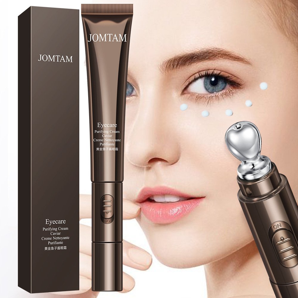 Golden Caviar Eye Firming Cream - Anti Dark Circle & Puffiness Massage Tool