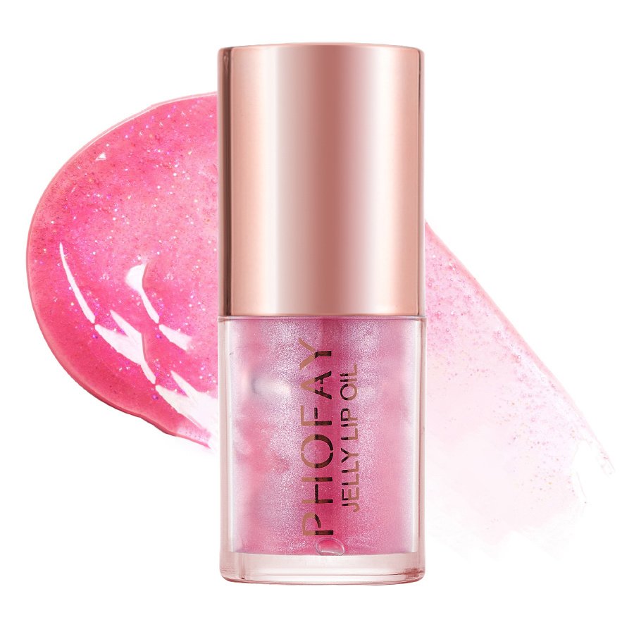 Plumping Jelly Lip Oil - High-Shine Hydrating Tinted Gloss - Image 10