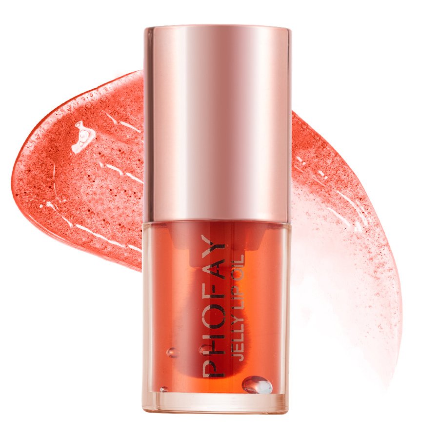 Plumping Jelly Lip Oil - High-Shine Hydrating Tinted Gloss - Image 8
