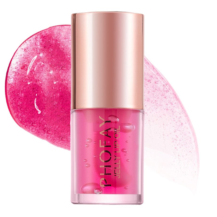 Plumping Jelly Lip Oil - High-Shine Hydrating Tinted Gloss