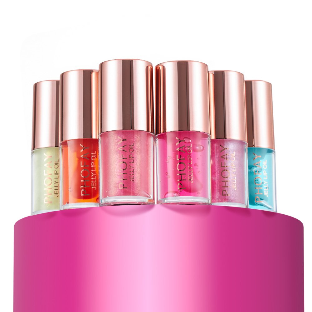 Plumping Jelly Lip Oil - High-Shine Hydrating Tinted Gloss - Image 7