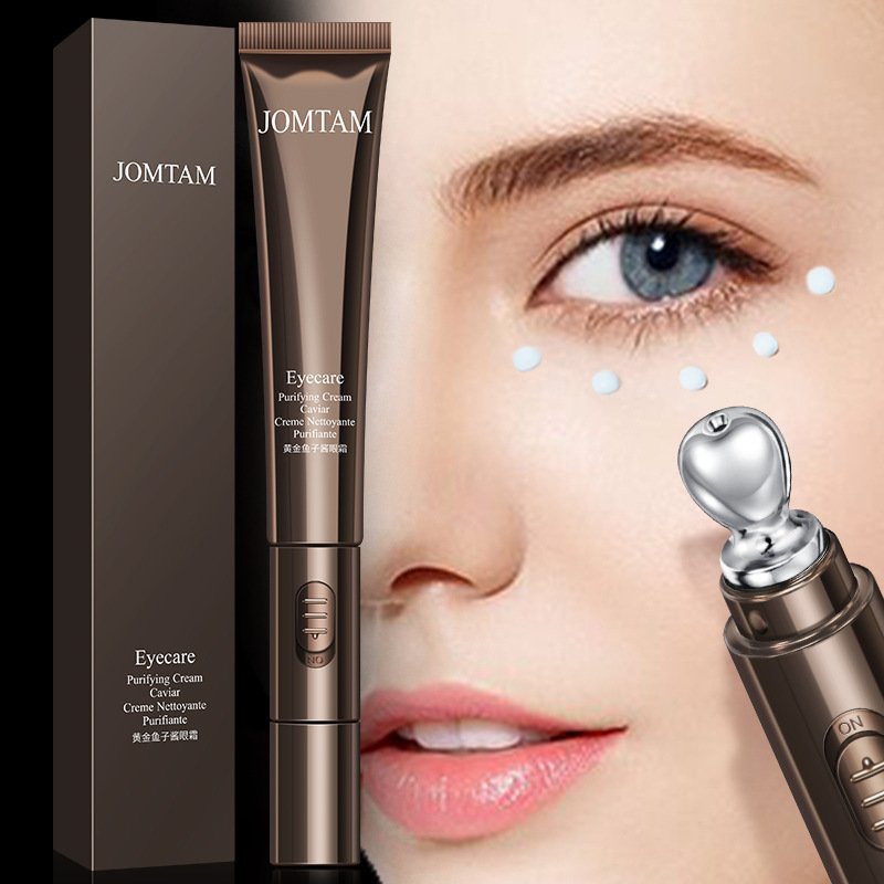 Golden Caviar Eye Firming Cream - Anti Dark Circle & Puffiness Massage Tool - Image 3