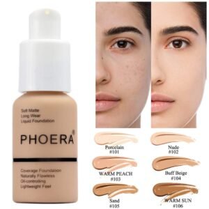 Oil-Control Matte Foundation - Full Coverage, 11 Shades, Long-Lasting