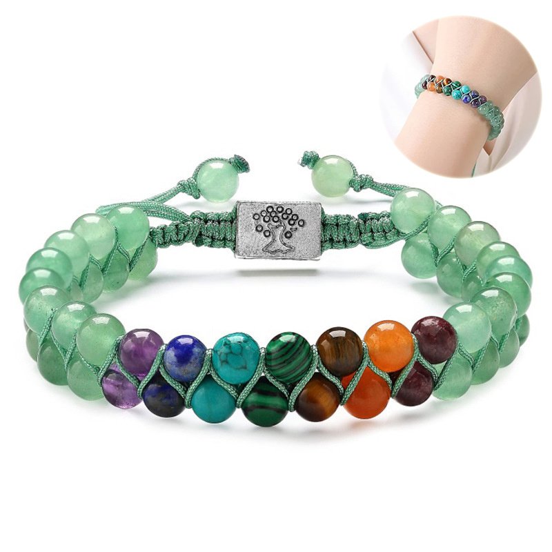 7 Chakra Natural Stone Healing Bracelet