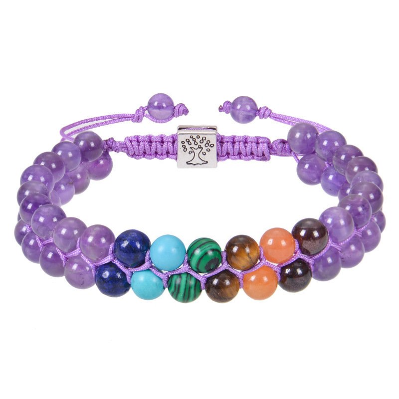 7 Chakra Natural Stone Healing Bracelet - Image 2