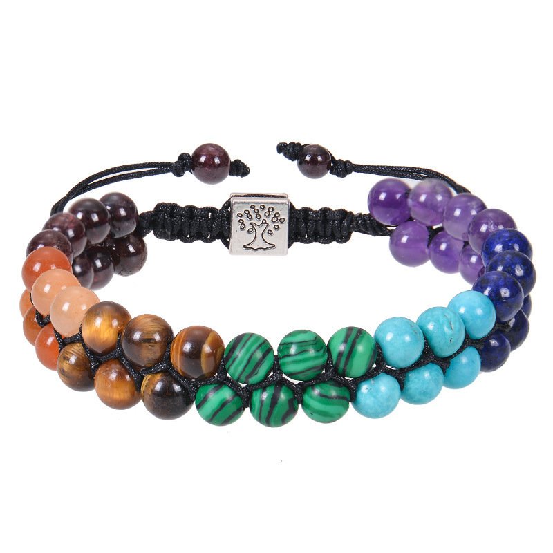 7 Chakra Natural Stone Healing Bracelet - Image 5