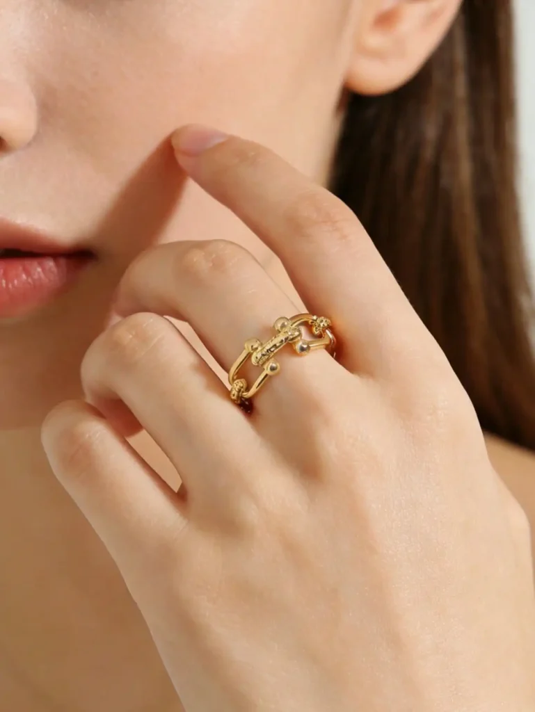 Matching Copper Chain Rings – Adjustable, Anti-Tarnish Duo for Everyday Wear