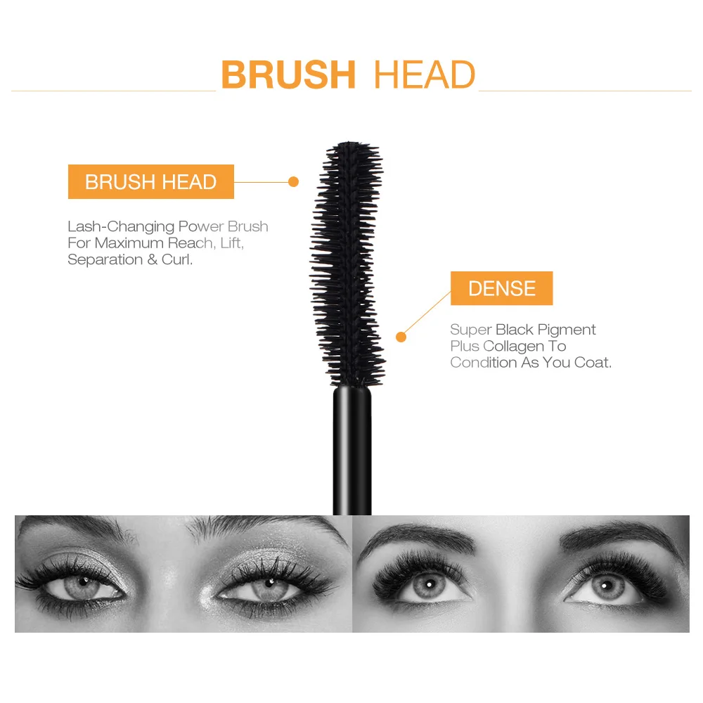 3D Fiber Lash Mascara - Waterproof Lengthening & Volumizing, No Clumps - Image 2