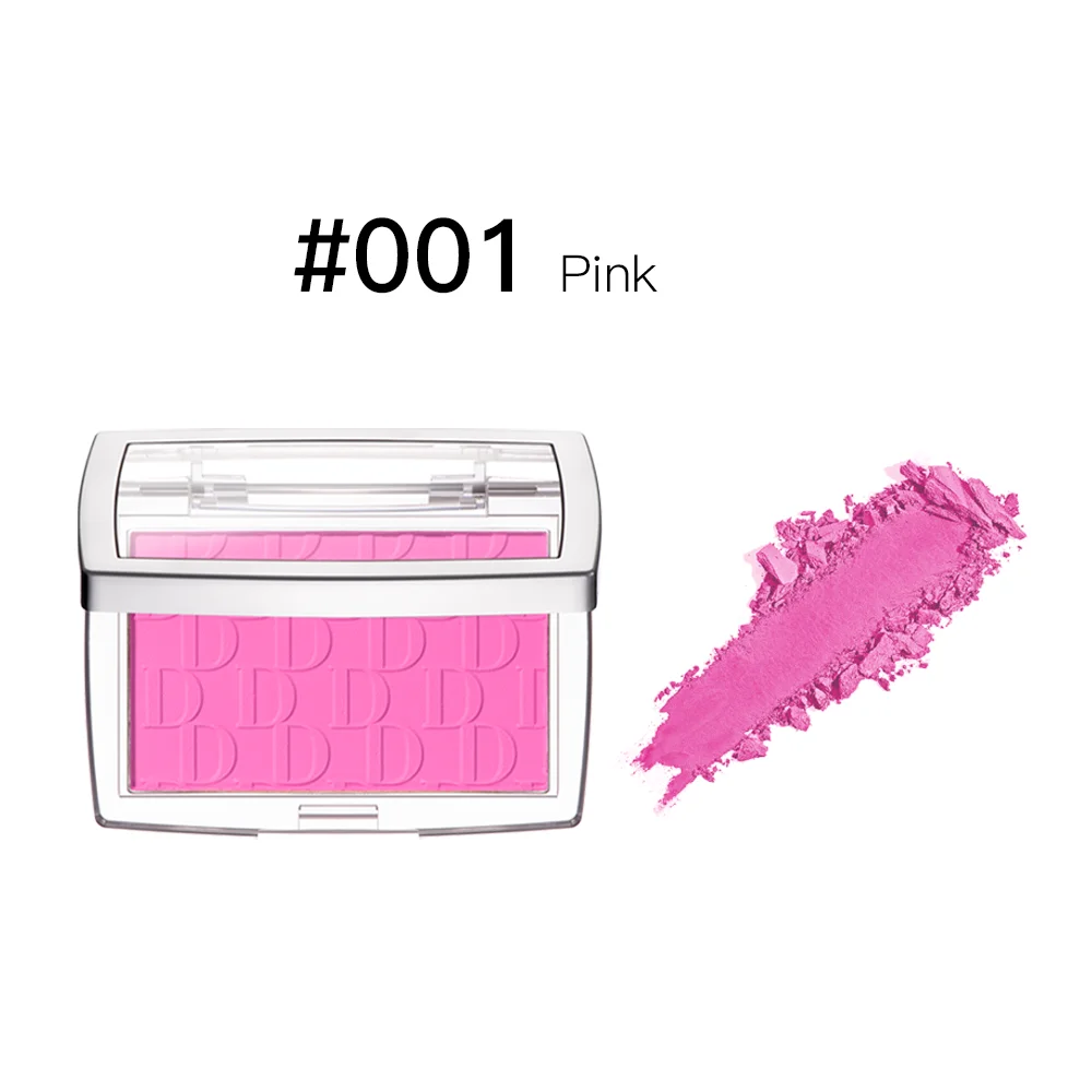 2pcs Matte Embossed Blush & Brush Long Lasting High Pigmented Multi-Purpose Blush Palette Pink Natural Color Rendering Cosmetics - Image 7