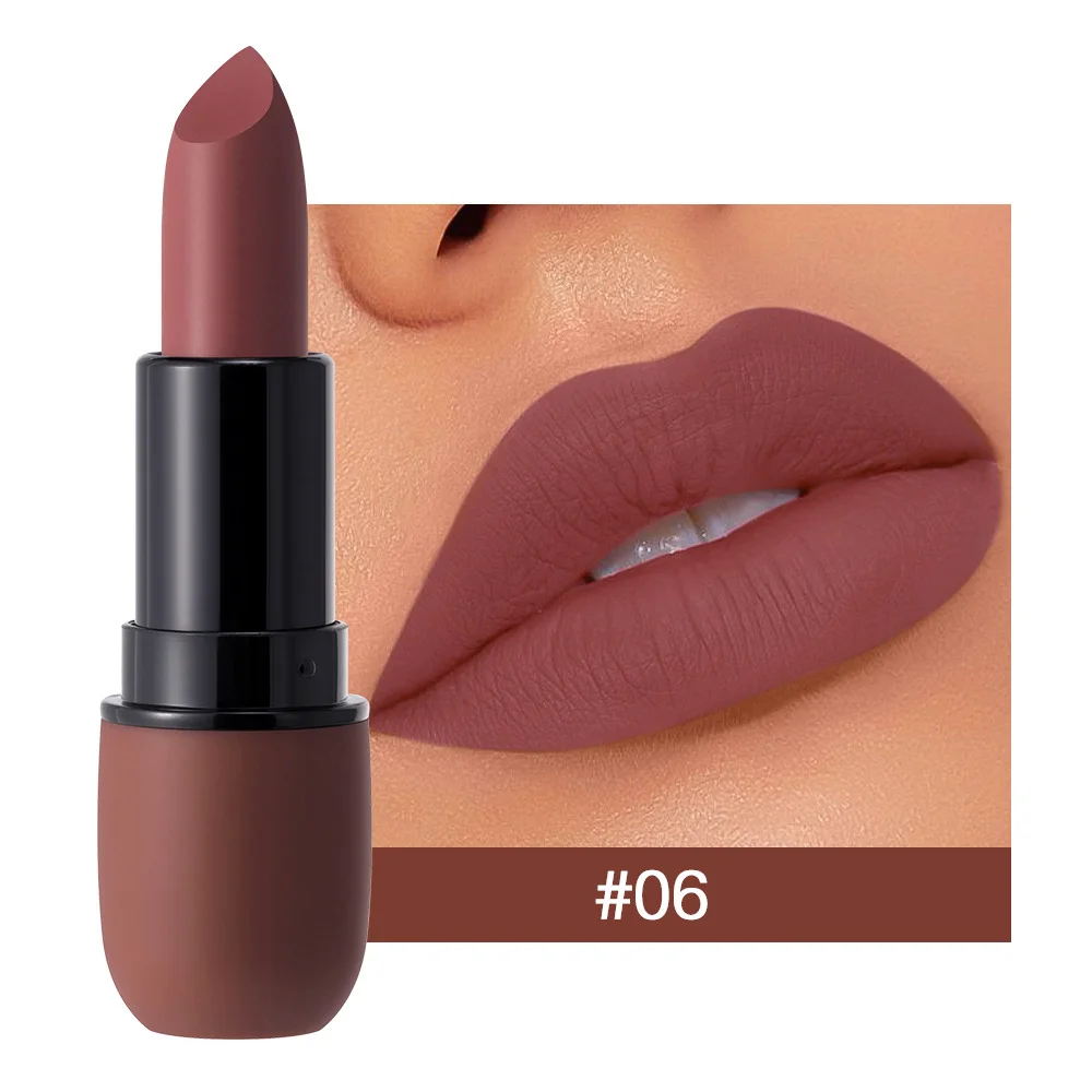 6-Color Matte Lipstick: Velvet Lip Color, Smooth, Waterproof, Long-Lasting Color Lip Makeup - Image 11