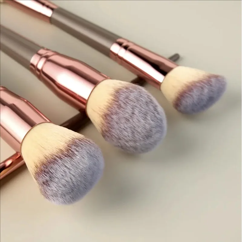 15-Piece Makeup Brush Kit Portable Vegan Cosmetic Brush Set with Travel Bag Soft Synthetic Hair Face Eye Beauty Tools - Image 5