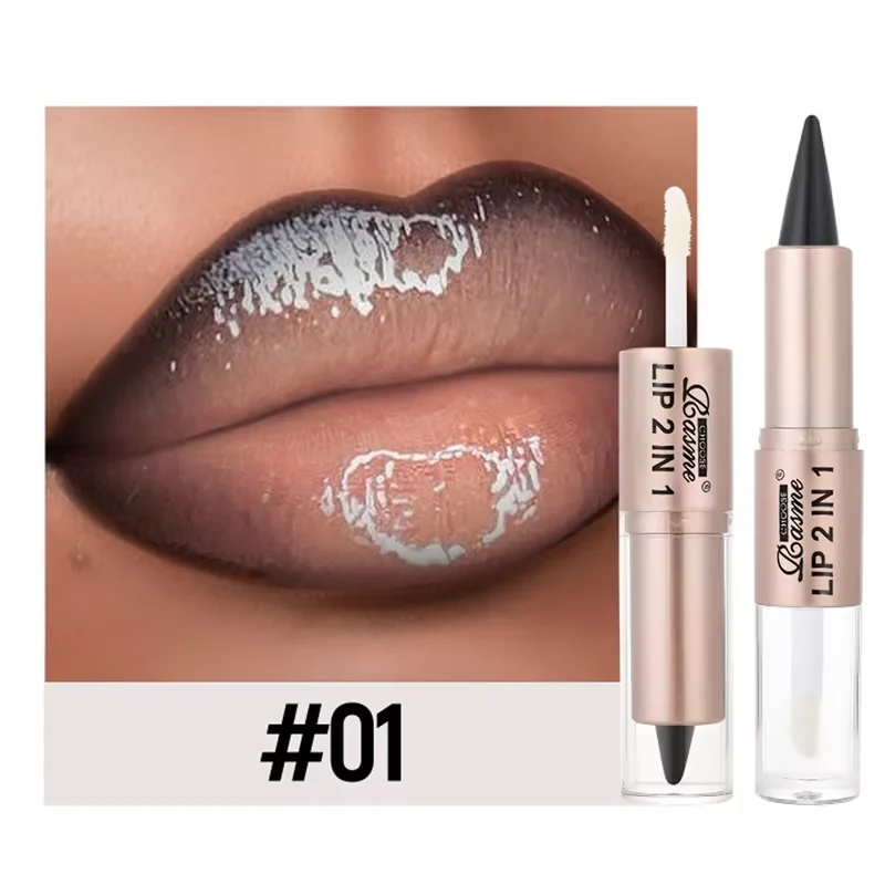 2-in-1 Lipstick & Lip Gloss – Dual-End Liner + Plumping Gloss - Image 7