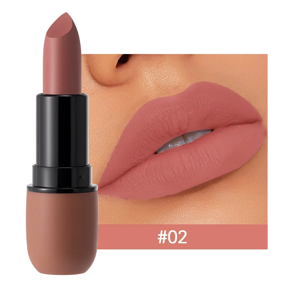 6-Color Matte Lipstick: Velvet Lip Color, Smooth, Waterproof, Long-Lasting Color Lip Makeup - Image 7