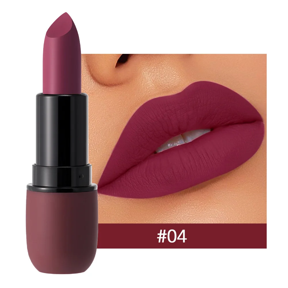 6-Color Matte Lipstick: Velvet Lip Color, Smooth, Waterproof, Long-Lasting Color Lip Makeup - Image 9