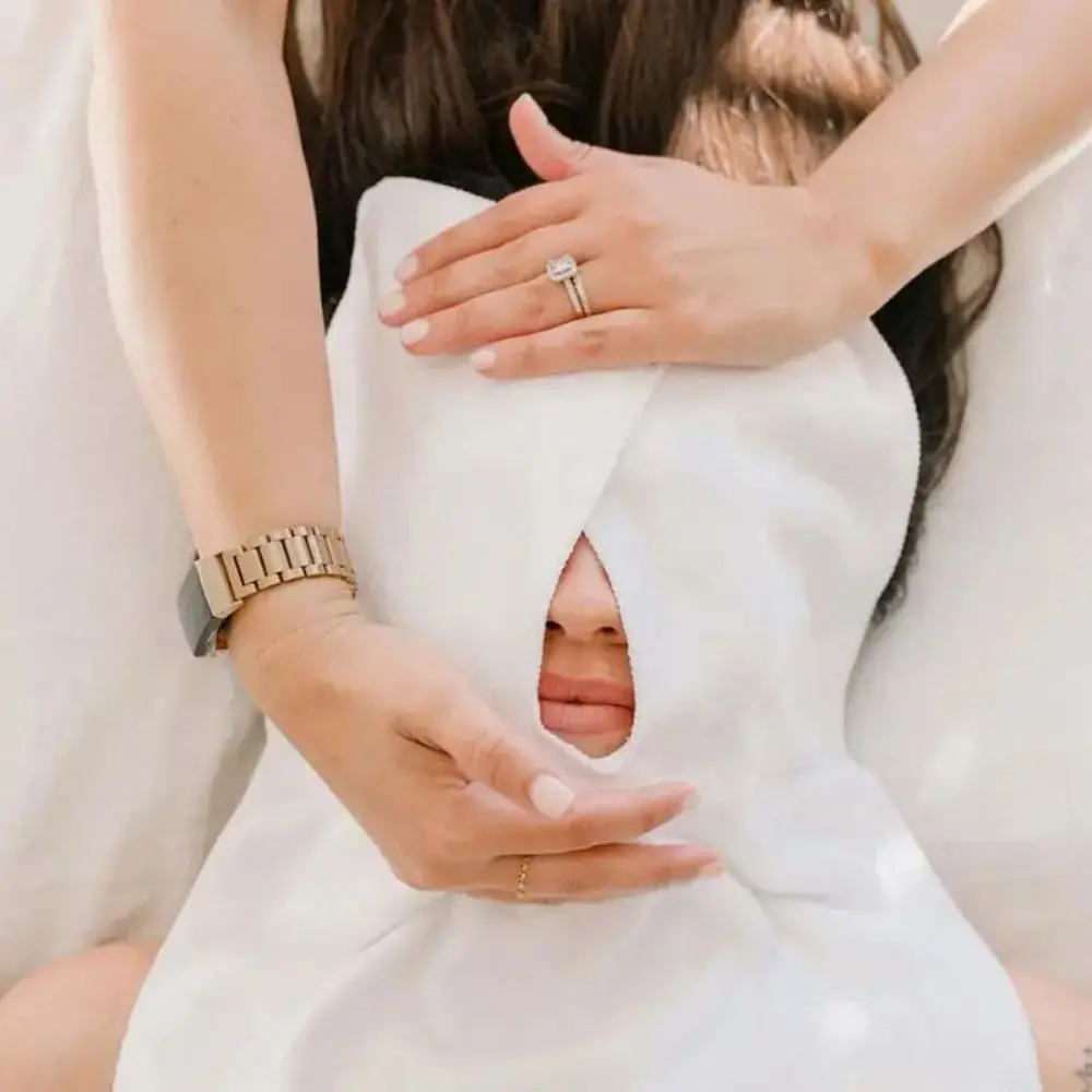 1 Pc Beautician's Special Face Towel - Spa Grade U-shaped Face Towel - Soft Massage and Skincare Tool - Image 6