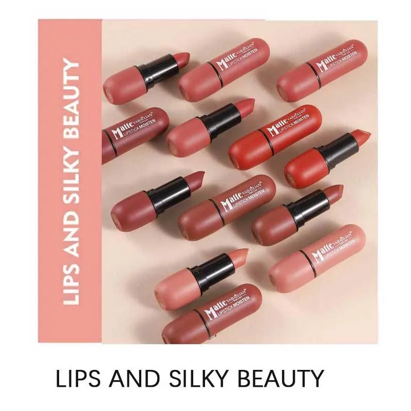 6-Color Matte Lipstick: Velvet Lip Color, Smooth, Waterproof, Long-Lasting Color Lip Makeup - Image 4
