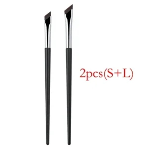 Precision Angled Eyeliner Brush Duo - Ultra-Thin for Sharp, Even Wings