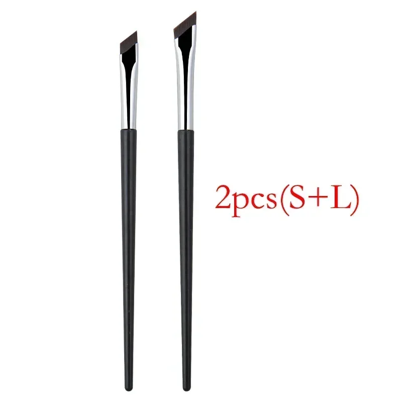 Precision Angled Eyeliner Brush Duo - Ultra-Thin for Sharp, Even Wings