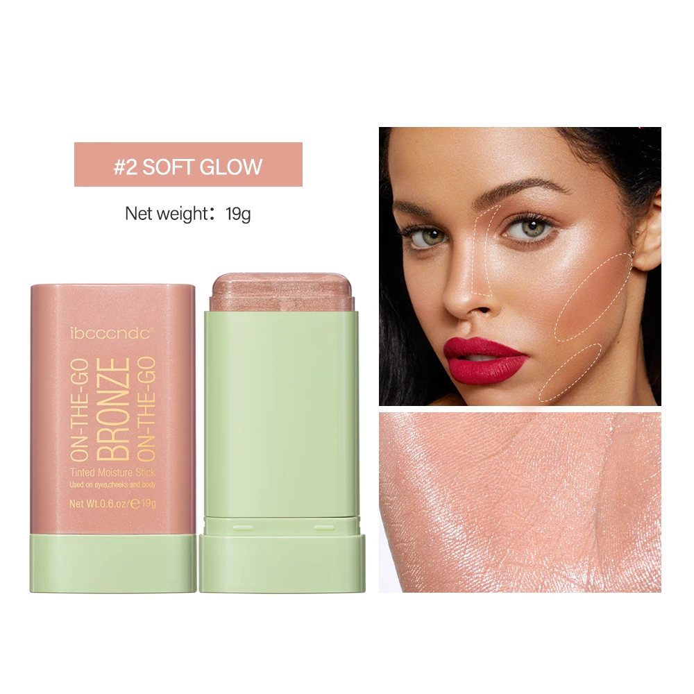 Make Up Functional Blush Stick Easy Color Rouge Blusher Cream Waterproof High Color Rendering Brightening Skin Tone Hot - Image 12