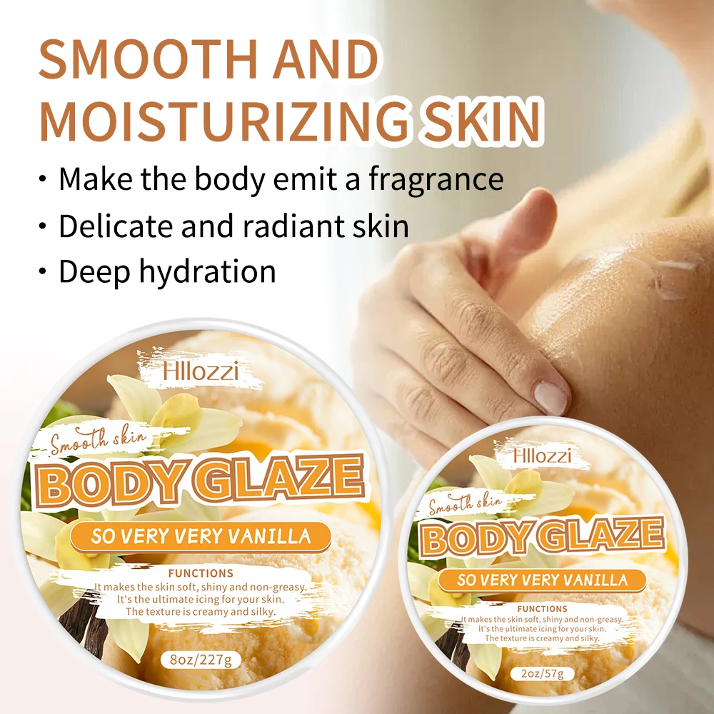 2oz/8oz Vanilla Body Glaze Nourishing Moisturizing Skin Care Body Butter Refreshing Non-Greasy Body Oil Moisturizing Skin - Image 6