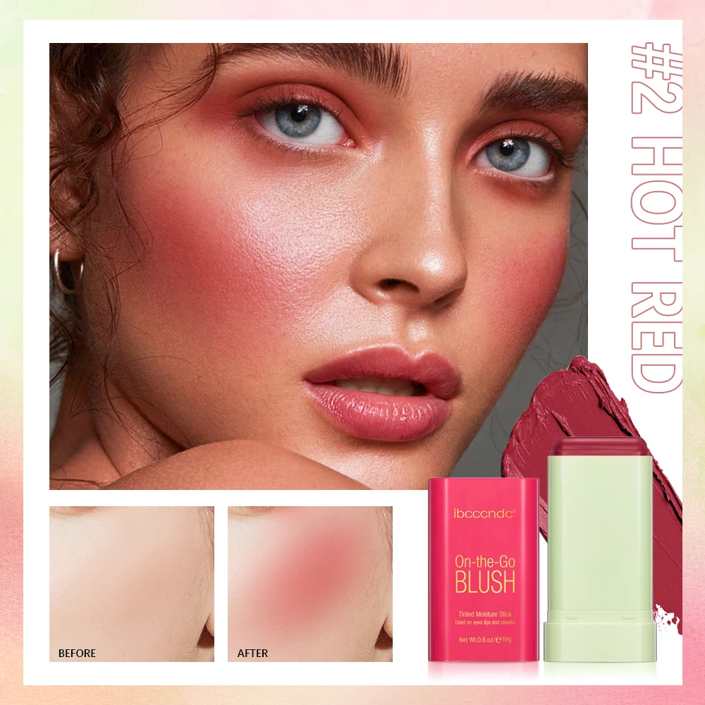 3-in-1 Tinted Blush Stick – Cream Cheek, Lip & Eye Color - Image 3