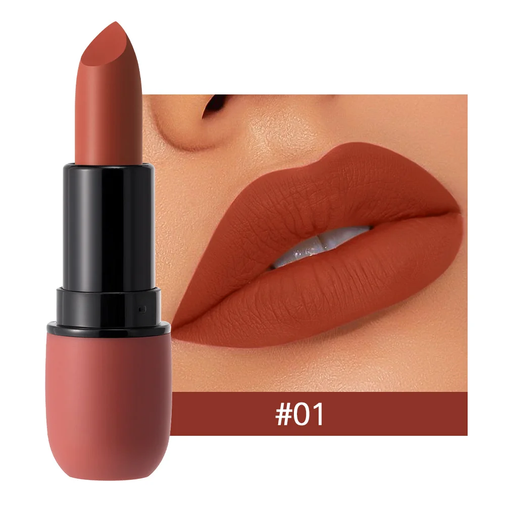 6-Color Matte Lipstick: Velvet Lip Color, Smooth, Waterproof, Long-Lasting Color Lip Makeup - Image 8