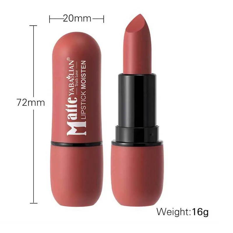 6-Color Matte Lipstick: Velvet Lip Color, Smooth, Waterproof, Long-Lasting Color Lip Makeup - Image 6