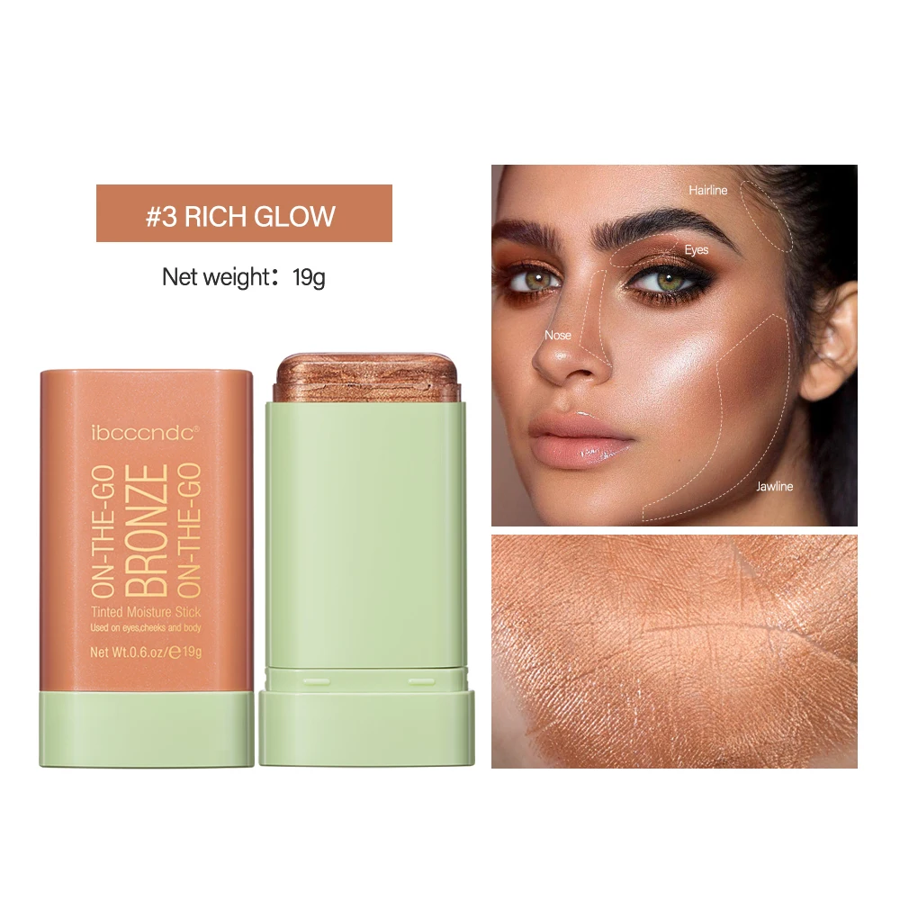 Make Up Functional Blush Stick Easy Color Rouge Blusher Cream Waterproof High Color Rendering Brightening Skin Tone Hot - Image 11
