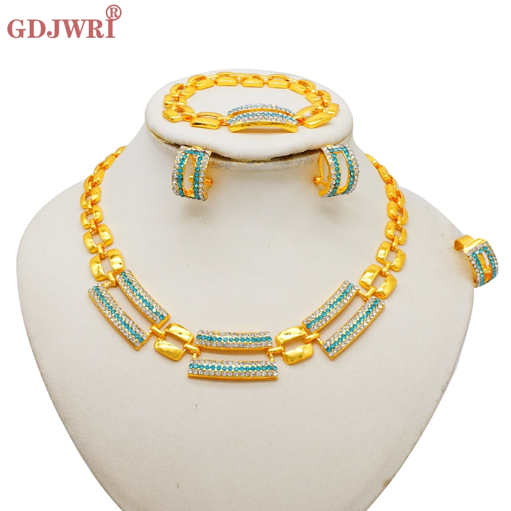 Golden Chain-Link Jewelry Set – Necklace, Bracelet & Earrings - Image 14