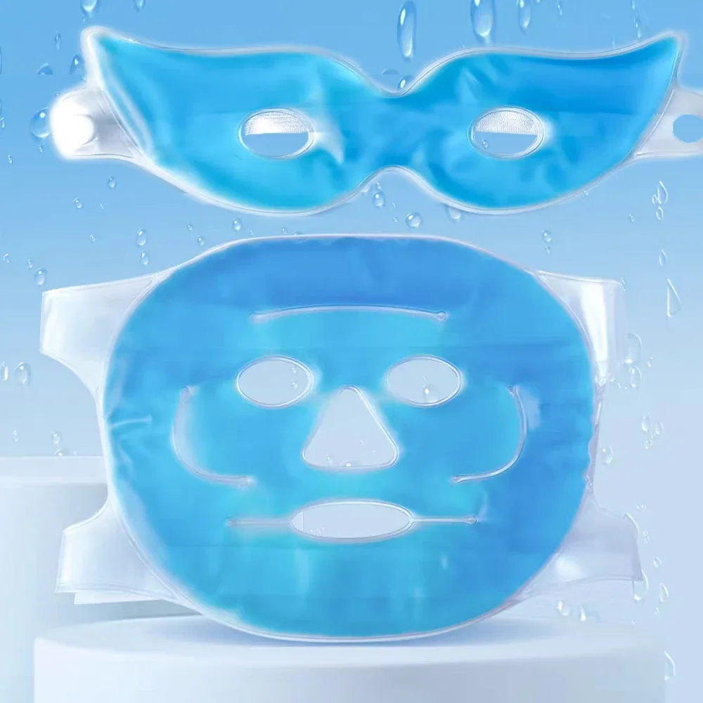 Cooling Gel Face & Eye Mask - Reusable Hot & Cold Therapy Skincare Tool