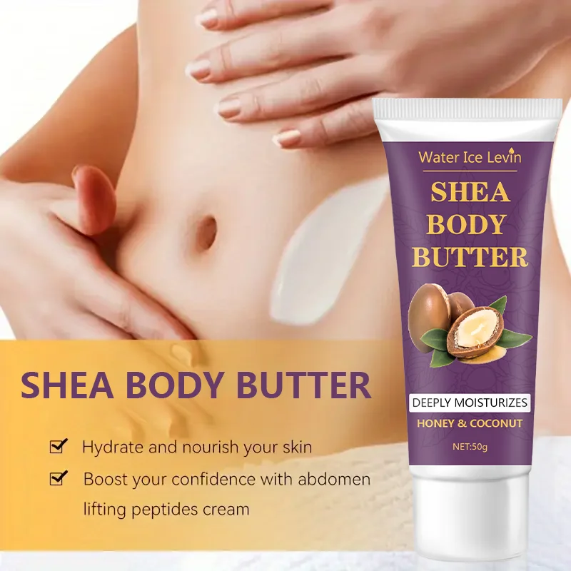Shea Butter Body Cream, 24-Hour Moisturizing, Makes Skin Softer and More Elastic, Tightens Skin, Nourishing Body Massage, Suitable for Dry, Cracked, Light Beige Skin - Image 4