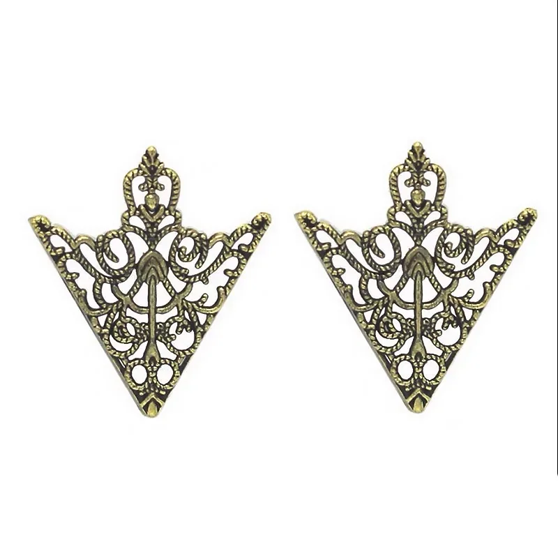 2pcs/set Fashion Men's Suit Brooches Feather Leaf Triangle Hollowed Out Crown Lapel Pins Party Male Jewelry Accessorie - Image 8