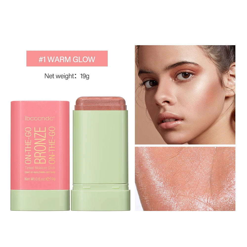 Make Up Functional Blush Stick Easy Color Rouge Blusher Cream Waterproof High Color Rendering Brightening Skin Tone Hot - Image 13