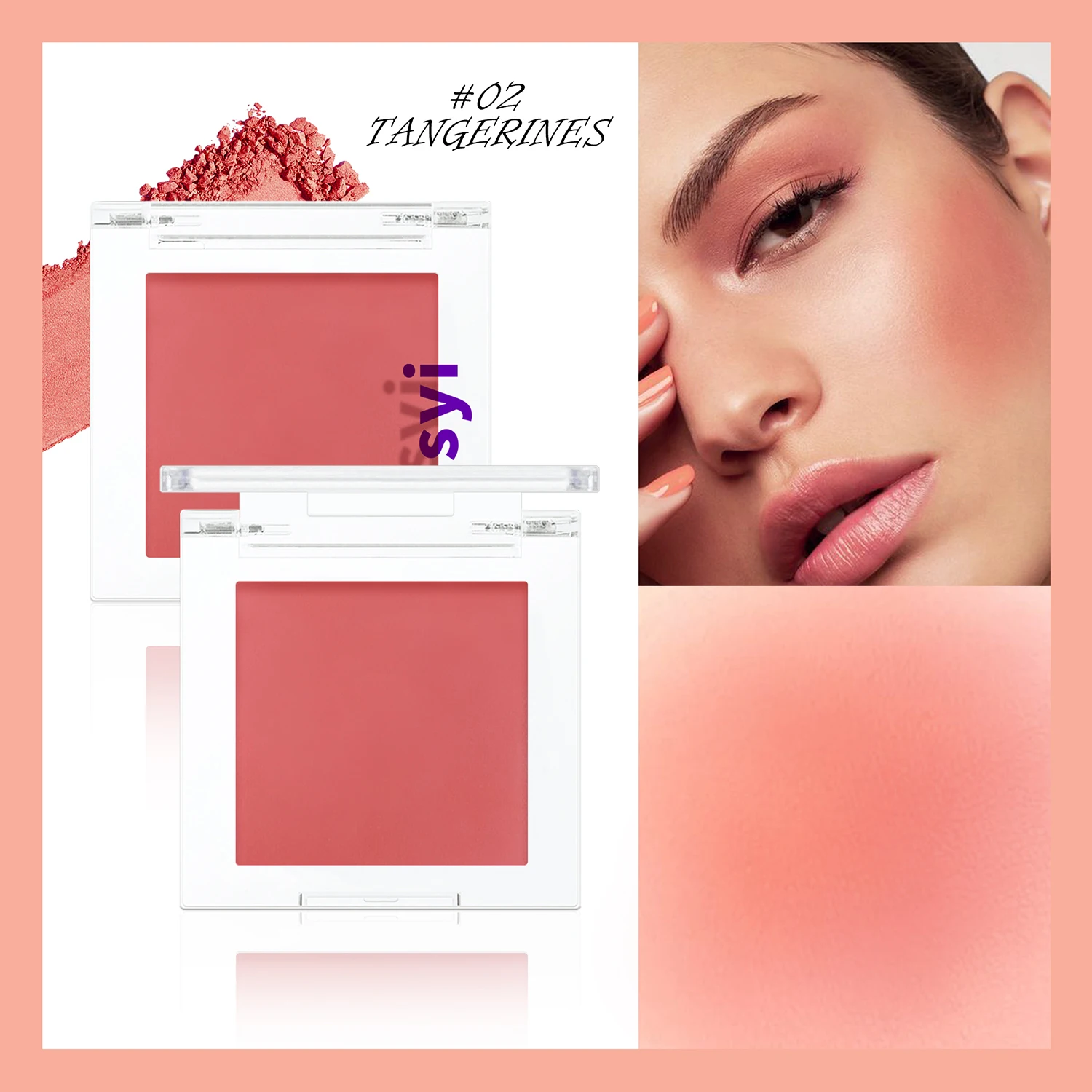 Monochrome blush, brightening matte cosmetics, highlighting, expansion color, youthful and natural makeup - Image 12