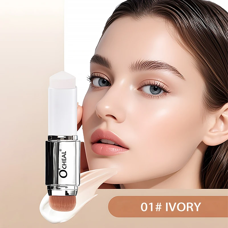 O'CHEAL Temperature Changing Foundation Stick Facial Coverage Blemishes Pores Double-Headed Face Matte Makeup Foundation Cream - Image 11