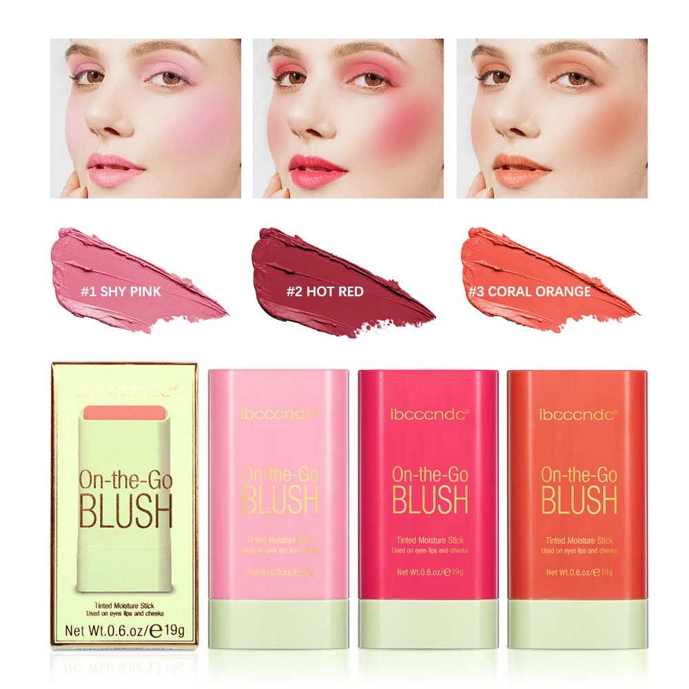 3-in-1 Tinted Blush Stick – Cream Cheek, Lip & Eye Color