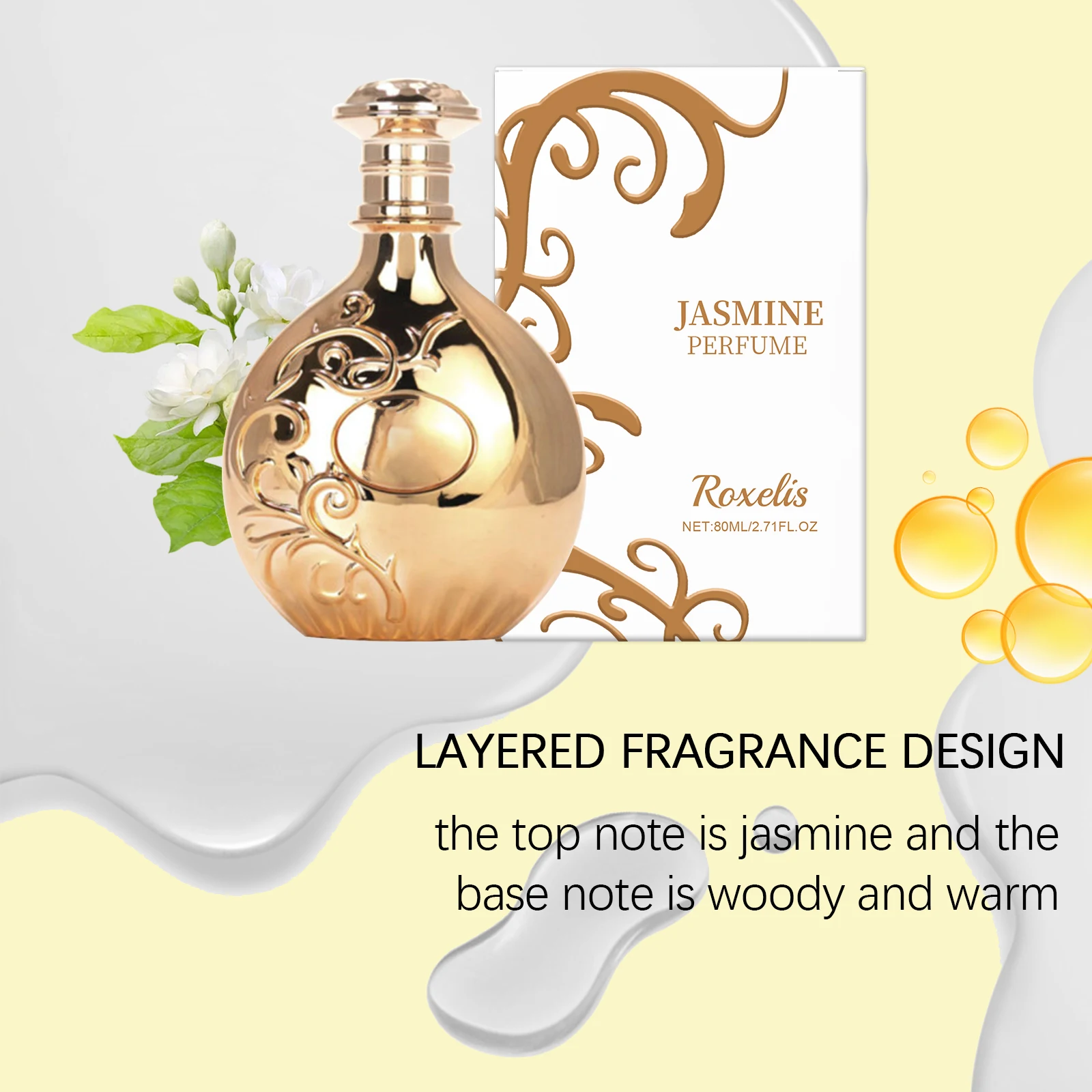 Jasmine Scent Body Mist Fresh Jasmine Notes Long Lasting Fragrance Elegant Aura For Women - Image 3