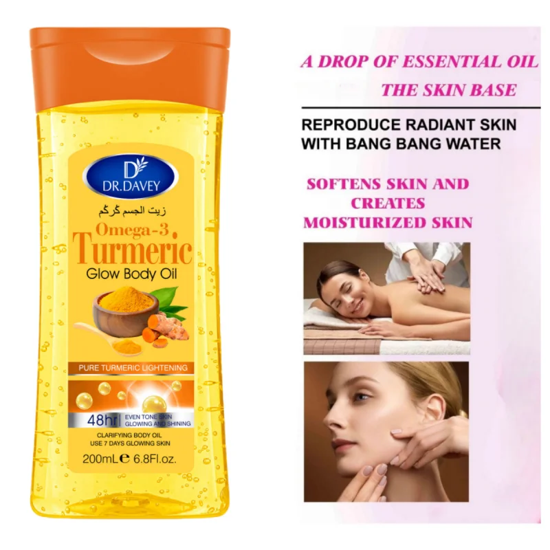Turmeric Omega-3 Glow Body Oil – Fast-Absorbing Skin Oil - Image 5
