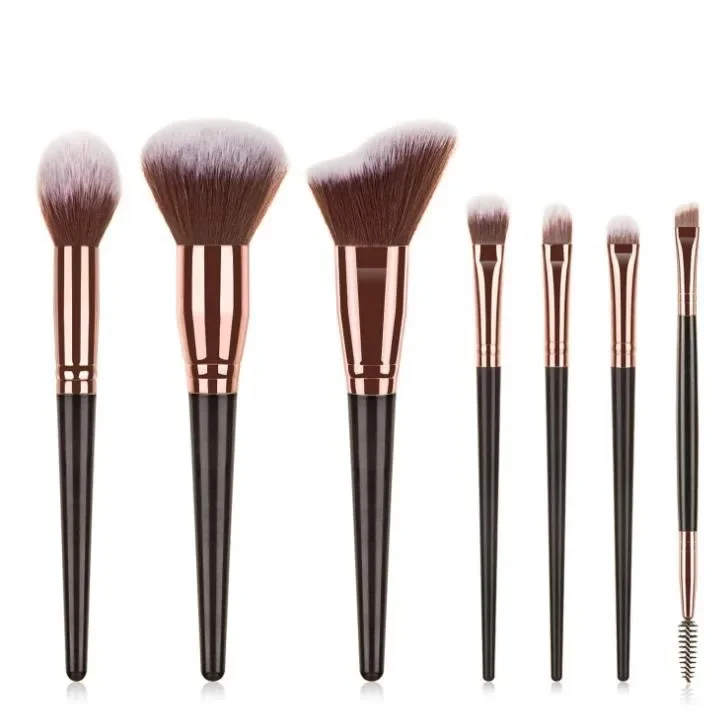 15-Piece Makeup Brush Kit Portable Vegan Cosmetic Brush Set with Travel Bag Soft Synthetic Hair Face Eye Beauty Tools - Image 8