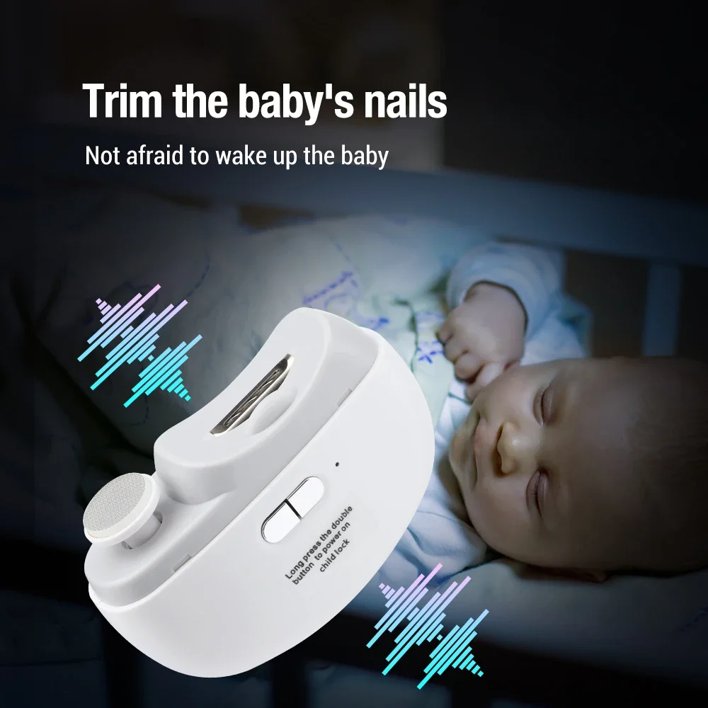 Electric Nail Clipper Grinding and Polishing with Light Automatic Nail Trimmer Rechargeable Nail Cutter Manicure for Baby Adult - Image 5