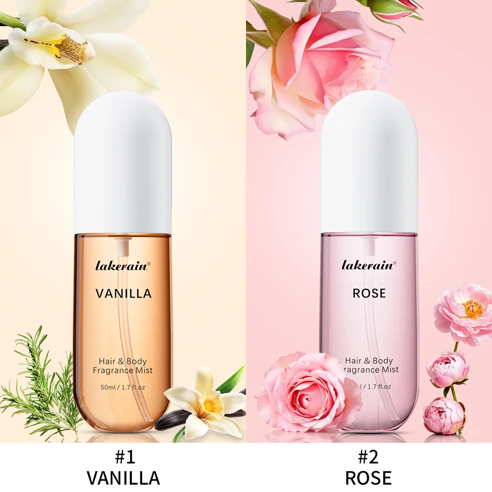 1/2 Pcs Vanilla Rose Fragrance Spray Hair & Body Fragrance Mist Fresh Long Lasting Fragrance Perfume Travel Size Freshener Spray - Image 7
