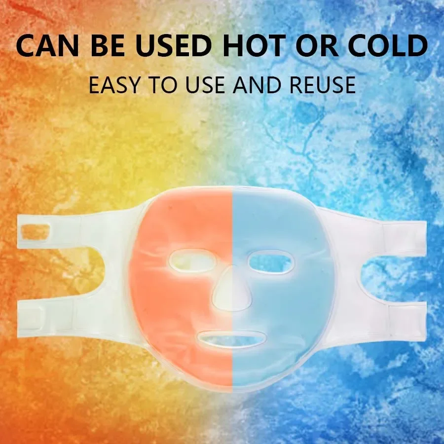 Cooling Gel Face & Eye Mask - Reusable Hot & Cold Therapy Skincare Tool - Image 2