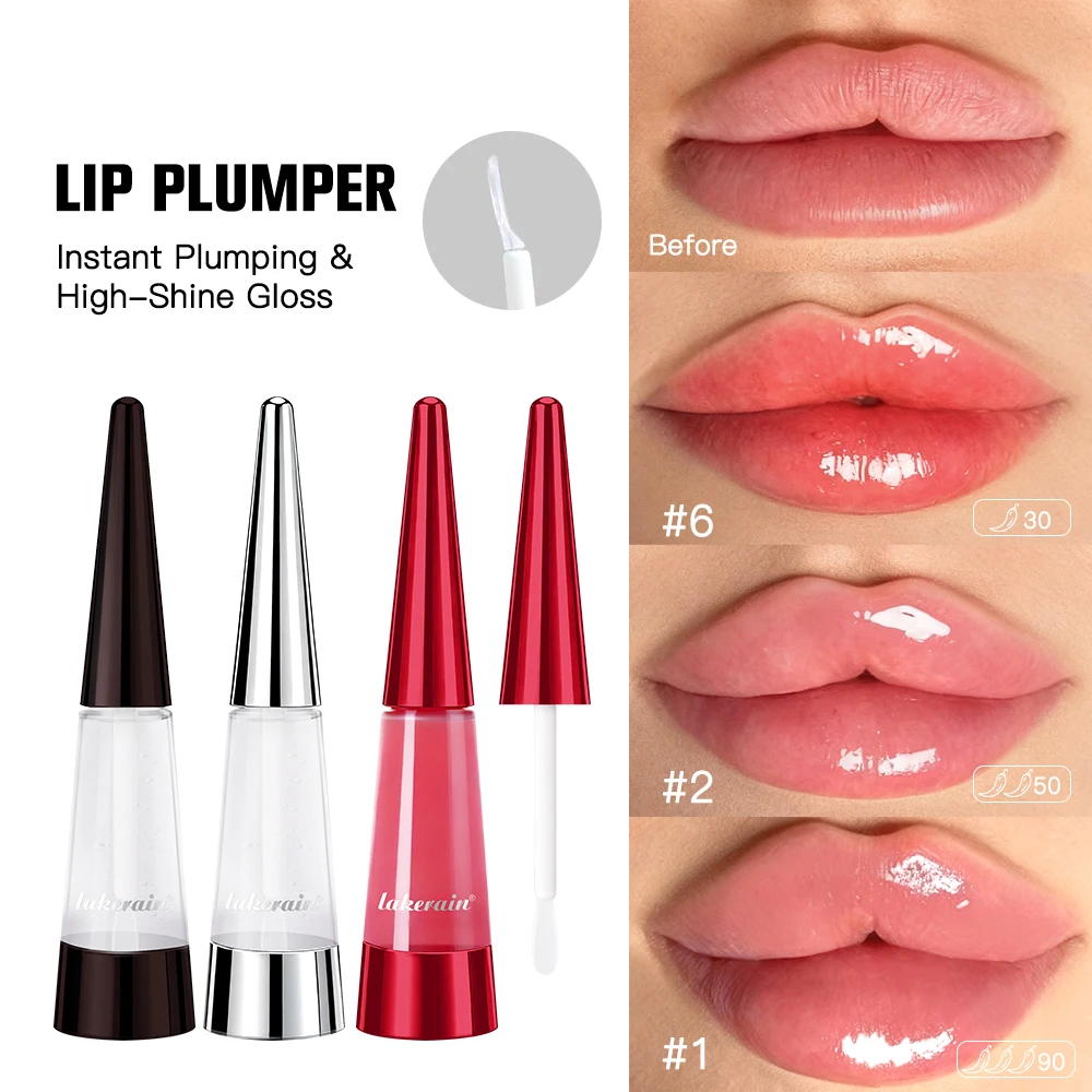 Instant Plumping Lip Gloss - Hydrating Korean Lip Oil for Fuller, Glossy Lips
