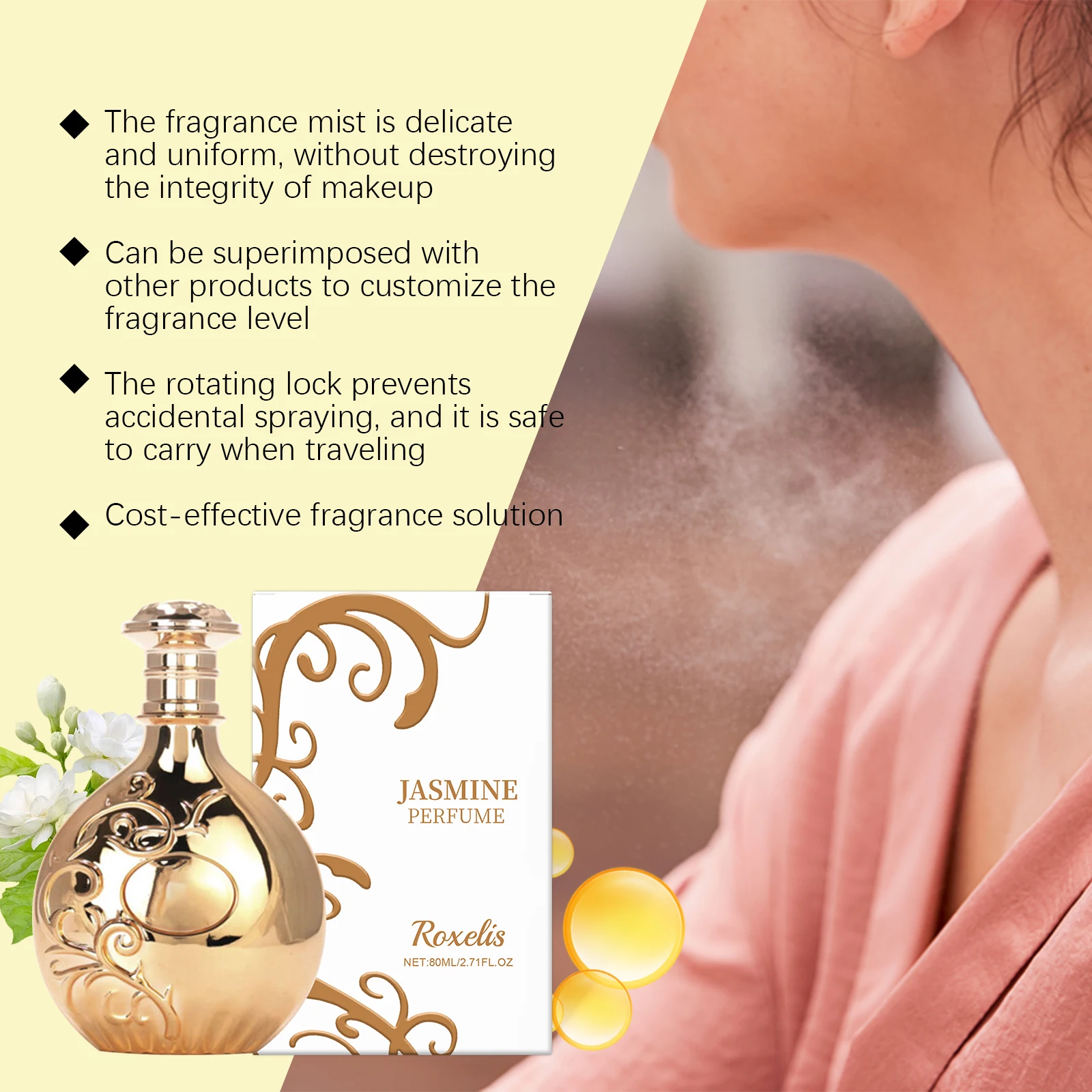 Jasmine Scent Body Mist Fresh Jasmine Notes Long Lasting Fragrance Elegant Aura For Women - Image 6
