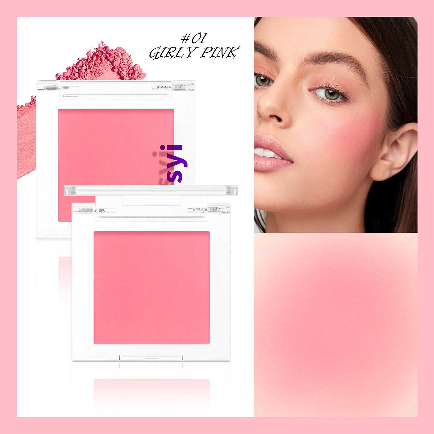 Monochrome blush, brightening matte cosmetics, highlighting, expansion color, youthful and natural makeup - Image 10