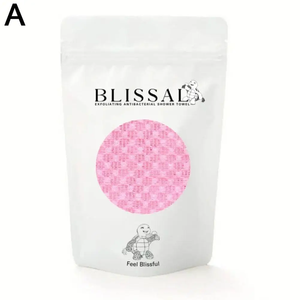 Back Scrubbing Towel Dual Sided Durable Exfoliating Body Towel Back Strap Unisex Detox Mud Back Scrub Extended Bathing Towel - Image 8