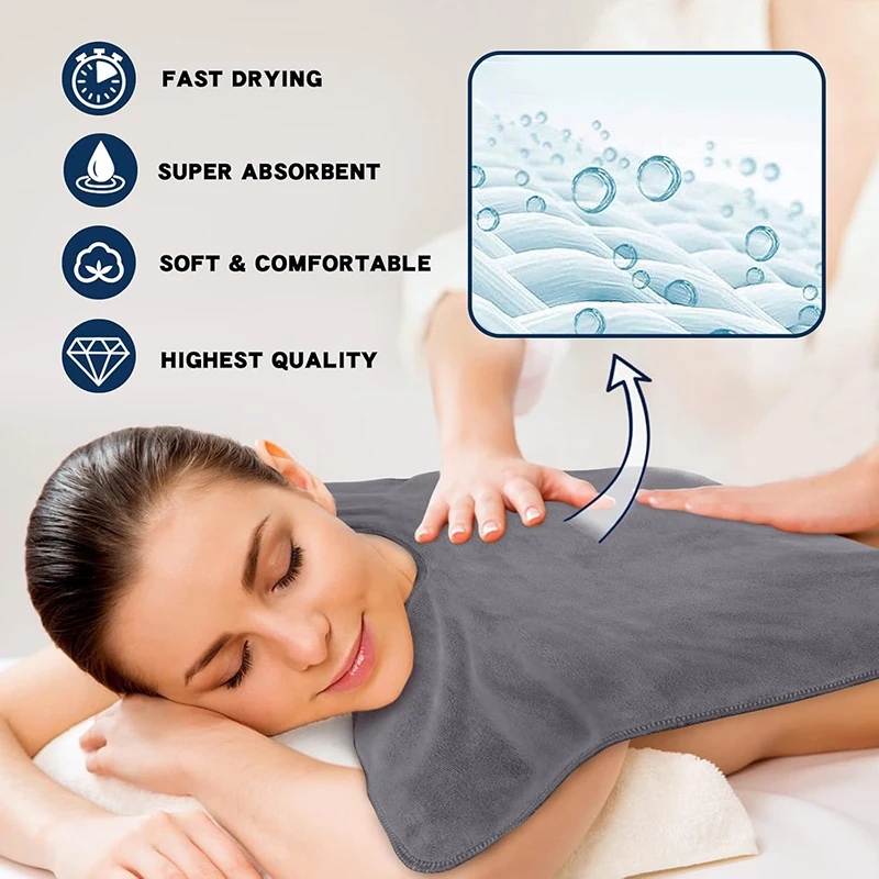 1 Pc Beautician's Special Face Towel - Spa Grade U-shaped Face Towel - Soft Massage and Skincare Tool - Image 3
