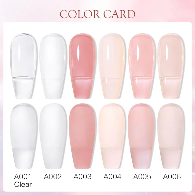 MEET ACROSS 8ML Quick Extension Nail Gel Vernis Nude Milk White Gel Nail Polish UV Semi Permanent Nails Art For Manicure Tools - Image 5