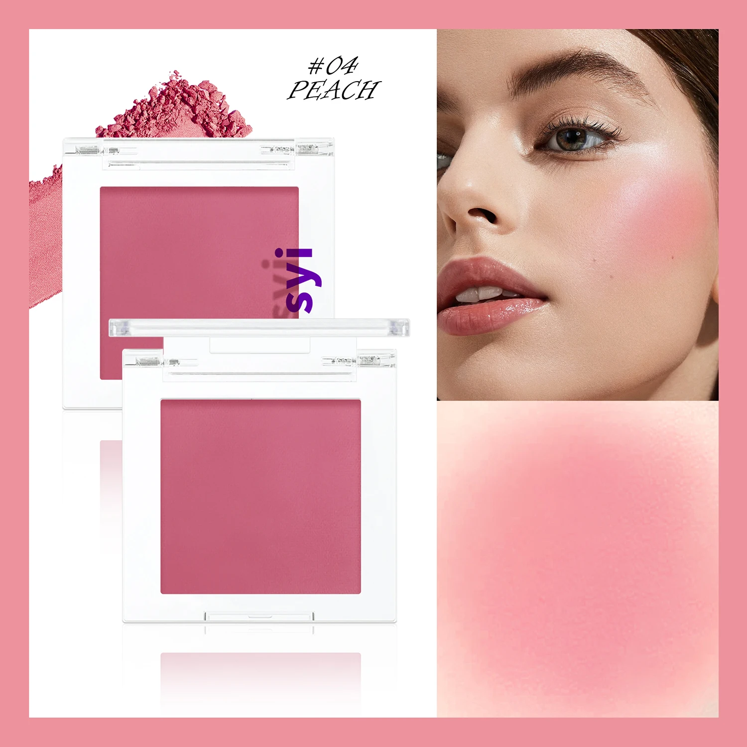 Monochrome blush, brightening matte cosmetics, highlighting, expansion color, youthful and natural makeup - Image 8