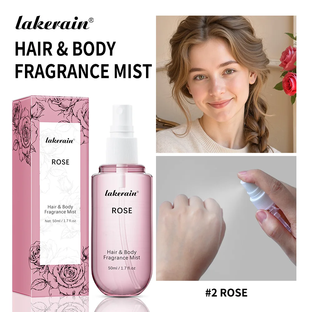 1/2 Pcs Vanilla Rose Fragrance Spray Hair & Body Fragrance Mist Fresh Long Lasting Fragrance Perfume Travel Size Freshener Spray - Image 8